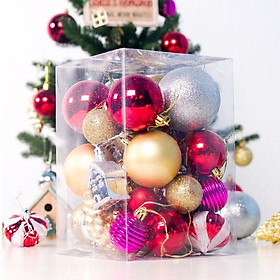 Mua 30Pcs/Set Christmas Ball Glitter Christmas Tree Ornaments ...