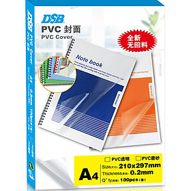 Miếng Film Nhựa Trong Suốt Bọc Sổ Khổ A4 (Thùng 100 Tờ)