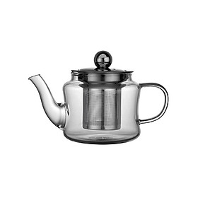 Ấm Pha Trà , Cafe Thủy Tinh Chịu Nhiệt Có Lõi Lọc Inox 304 Cao Cấp