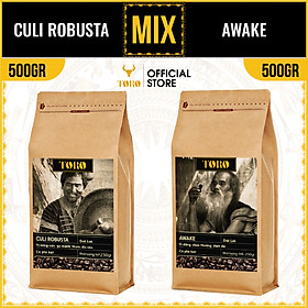 1KG Bộ Mix Cà Phê Bột Toro Culi Robusta & Toro Awake Nguyên Chất 100%