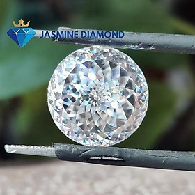 (Size từ 4-7.5 ly) Kim cương nhân tạo Mỹ Moissanite giác cắt hoa cúc Portuguese