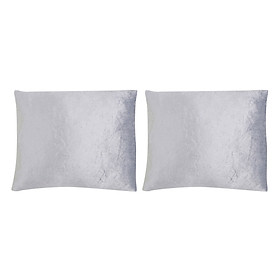 Combo 02 Gối Tựa Lưng Thivi Màu Trơn 11 - Trắng Xám