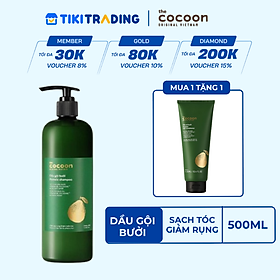 Dầu gội bưởi Cocoon giúp giảm gãy rụng và làm mềm tóc 500ml