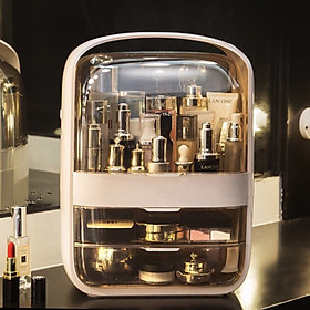 Mua Kệ Đựng Mỹ Phẩm 2 Ngăn Có Kệ Trên Và Nắp Đậy 30*20*40cm