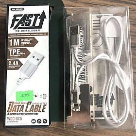 Mua Dây Cáp sạc nhanh dành cho Iphone design có đèn hiển thị  tự ngắt khi đầy pin tránh bị chai pin điện thoại  dài 1 2m - Hàng Chính Hãng