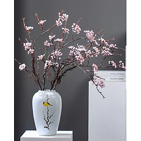 Mua Cành hoa giả Đào Tuyết đẹp trang trí  decor phòng khách  nhà hàng  quán coffee