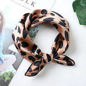 Khăn turban satin vuông phối màu độc đáo size 48*48cm