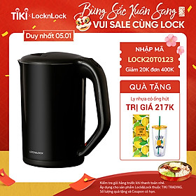 Bình Đun Siêu Tốc 2 Lớp Lock&Lock EJK738BLK (1.7L) - Hàng Chính Hãng