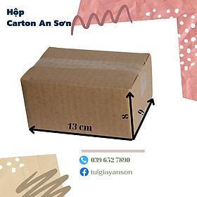 Combo 50 Hộp Bìa Carton Hộp Bìa Gói Hàng Ship Cod Dày Dặn KT 13x9x6.5