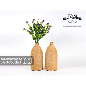 Chai quấn dây dừa Handmade 1 lít