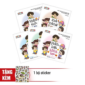 Combo Phát Triển Trí Lực Toàn Diện Cho Trẻ 2 - 4 Tuổi (Trọn Bộ 5 Cuốn) - Tặng 1 Bộ Sticker