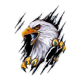Eagle Car Sticker Decals Simulation Cartoon for Bumpers Motorcycle Left