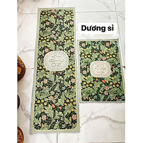 Mua Thảm Lau Chân Nhà Bếp -  Set 2 Thảm Lau Chân Nhà Bếp Cao Cấp Chống Trơn Trượt  Thấm Hút Tốt Đế Cao Su Chống Trơn Trượt - HÀNG CHÍNH HÃNG MINIIN