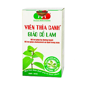 Viên Thìa Canh Giảo Cổ Lam Chai 60 viên- ĐẠI ĐỨC MẠNH - HỖ TRỢ ĐIỀU TRỊ TIỂU ĐƯỜNG, CAO HUYẾT ÁP, MỠ MÁU