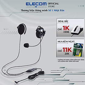 Mua Tai nghe micro đàm thoại móc vành tai ELECOM HS-EH02T - Hàng chính hãng