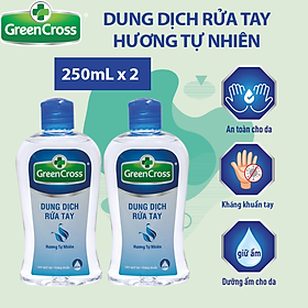 Combo 2 chai Nước rửa tay Green Cross - Dung tích 250ml