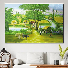 Mua Tranh Treo Tường Cảnh Làng Quê
