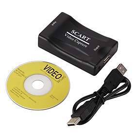 Capture Card Usb2.0 Scart Game Grabber for Ps4/xbox/switch Obs Live Recording