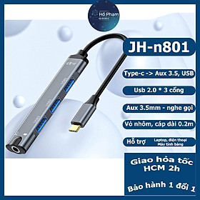 Mua Hub chia usb a  usb type c ra tai nghe và usb 3.0 cho điện thoại  máy tính bảng  laptop - Jinghua