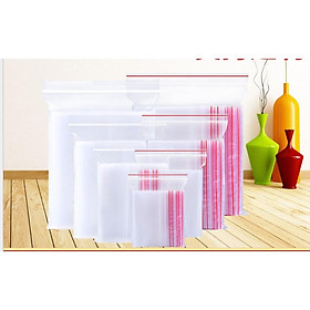 Bịch 100 Chiếc Túi ziplock thực phẩm, túi ziplock trong suốt, túi ziplock pe, túi nhựa kín, túi kín