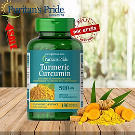 TPCN bảo vệ hệ tiêu hóa tinh chất nghệ vàng Tumeric Curcumin 500mg 180 viên của Puritan's Pride