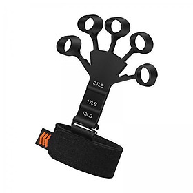 2xFinger Exerciser Stretcher Adults Power Exercise Athlete Finger Strengthener 1Pc Black