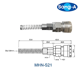 Mua Đầu nối nhanh khí nén MHN-S   Sang - A (Hàn Quốc)