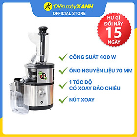 Mua Máy ép trái cây Slowjuicer công suất lớn Mishio OJ6-Fruitberry-S 400W - Hàng chính hãng