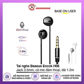 Tai Nghe nhét tai cao cấp Baseus H06 - Hàng chính hãng