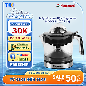 Máy vắt cam điện Nagakawa NAG0814 0.75 Lít - Hàng Chính Hãng