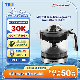 Máy vắt cam điện Nagakawa NAG0814 (0.75 Lít) - Hàng Chính Hãng