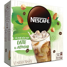 Bộ 2 Hộp Cà Phê Hòa Tan Nescafé Latte Sữa Hạt Vị Hạnh Nhân (Hộp 10 Gói X 24g)