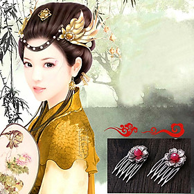 Flower Wedding Bridal Chinese Hair Comb Bead Headpiece Hair Clip Pin Jewelry