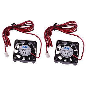 2 Pieces Silent 24V 40mmx40mmx10mm 4010 Brushless Cooling Fan for 3D Printer