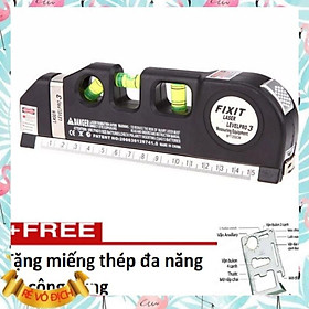 Mua Thước nivo ️FREESHIP️  Thước ni vô laser đa năng cân bằng kèm thước kéo 2 5m+ + 1 miếng thép đa năng 206418206192