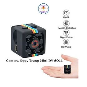 Mua Camera Mini DV SQ11 Siêu Nhỏ 2 x 2 cm Với 4 Đèn Hồng Ngoại Quay Ban Đêm Cực Tốt Thẻ Nhớ 32GB Hàng Chính Hãng