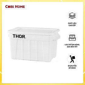 Thùng nhựa  đa năng chịu lực THOR 75L thương hiệu TRUST 3012  (Kèm nắp)  phân phối bởi Cobi Home.