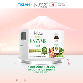 Nước detox enzyme hỗ trợ thải độc Nucos Detox Enzyme 10 chai x 30ml​