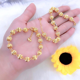 Lắc tay nữ trái châu mạ vàng 18k 