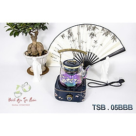 Mua Bộ Bếp Hồng Ngoại Bọc Sứ và Ấm Thủy Tinh Borosilicate Đun Nước Bàn Trà Hàng Cao Cấp