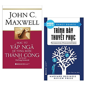 Combo 2 Cuốn Sách Kỹ Năng Làm Việc Hay: Học Từ Vấp Ngã Để Từng Bước Thành Công (Tái Bản 2018) + HBR Guide To – Trình Bày Thuyết Phục (Tái Bản 2018) / Sách Kỹ Năng Làm Việc Để Thành Công - Tặng Bookmark Happy Life