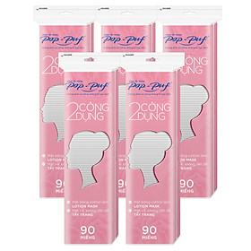 >> SO SÁNH GIÁ BÔNG TRANG ĐIỂM POPPUF 2 CÔNG DỤNG 100 MIẾNG | Shopee Lazada Sendo Tiki 78 Bộ 5 bao bông tẩy trang Pop-puf 2 công dụng bao Zipper 90 miếng/bao