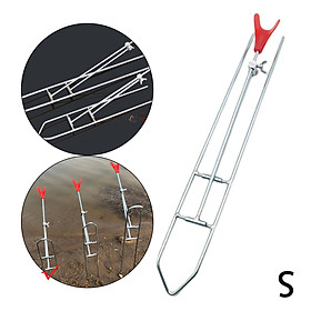 Portable Fishing Rod Holder Adjustable Ground Insert Equipment Pole Bracket Rack for Shores