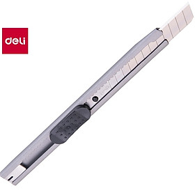 Dao rọc giấy nhỏ 9mm inox Deli 2053