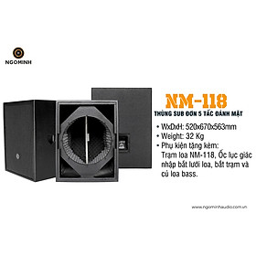 Mua THÙNG SUB MẶT ĐƠN 5 TẤC NM-118 - Hàng Chính Hãng
