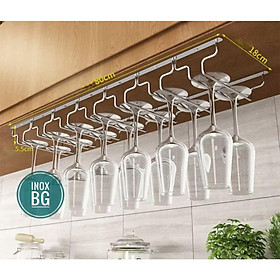 Mua Treo ly 4/5/6/7 hàng sâu 18cm chất liệu Inox 304 bền bỉ