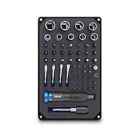 JAKEMY 60-in-1 Multifunctional Professional Screwdriver Set with Fine Quality S-2 Driver Bit DIY Repairing Tool Screw