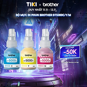 Bộ mực in phun Brother BT5000C/Y/M - Hàng chính hãng