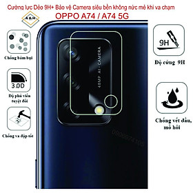 Cường lực Dẻo Bảo vệ Dành Cho Camera OPPO A74 / A74 5G, Siêu bền không nức mẻ khi va chạm, bảo vệ camera
