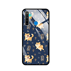 Ốp Lưng Kính Cường Lực Cho Điện Thoại REALME 5/REALME 5i/REALME 5S/REALME C3/REALME 6i - 8061 C04 - Hàng Chính Hãng
